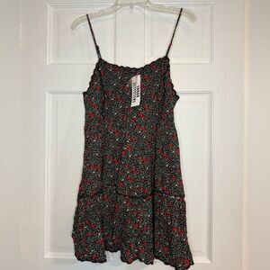 Urban Outfitters Black Floral Mini Dress